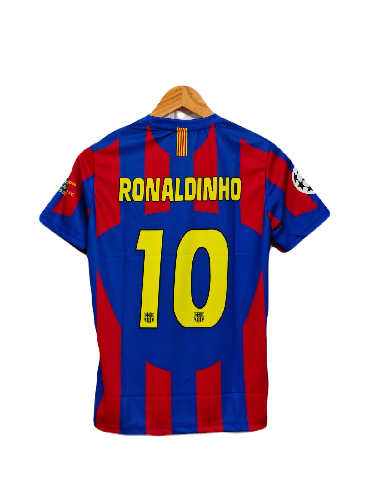 Barcelona 2005-06 Home kit Ronaldinho Half sleeve - P274 - Ms Retro Store