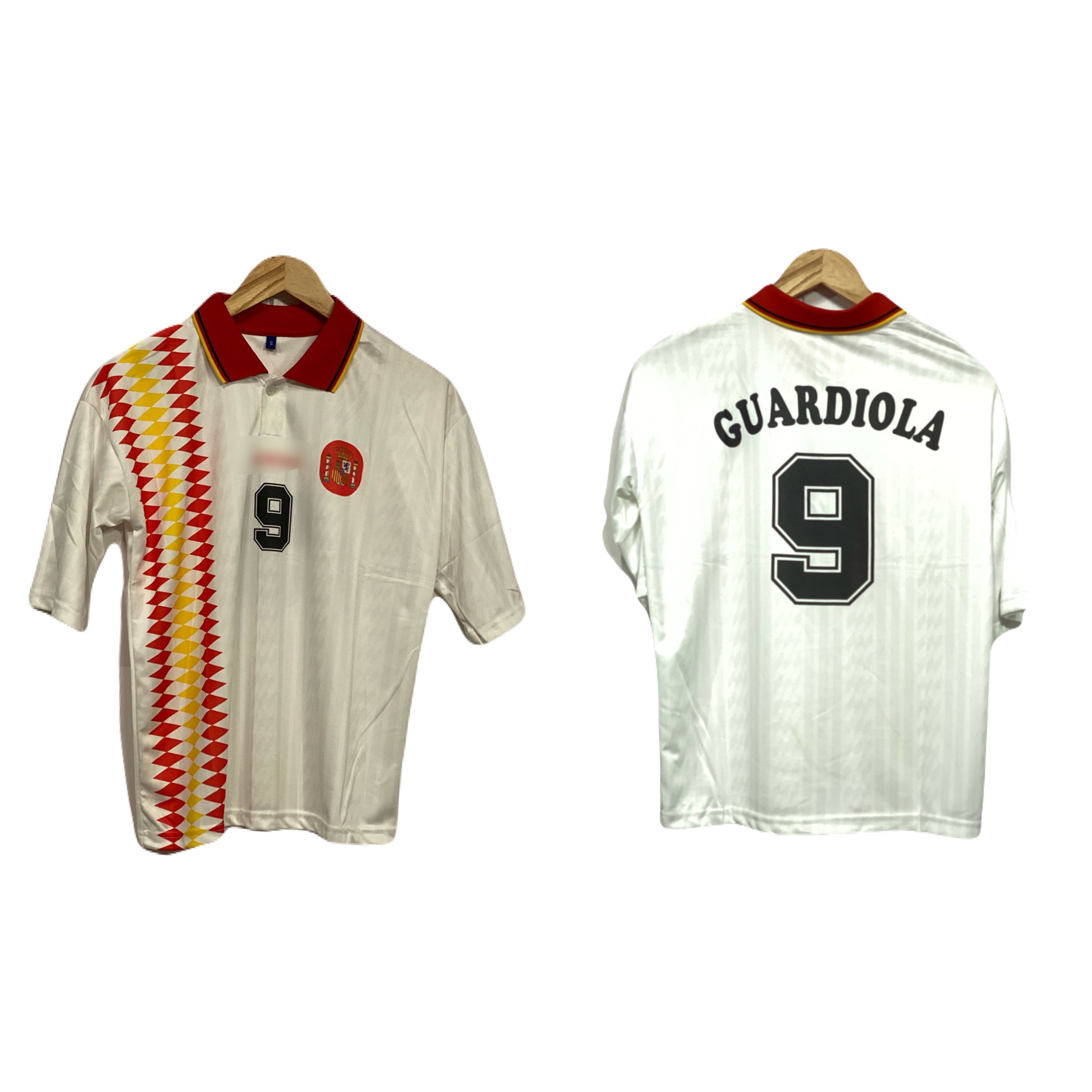 Spain 1994 Away kit Guardiola Five sleeve - P703 Ms Retro Store