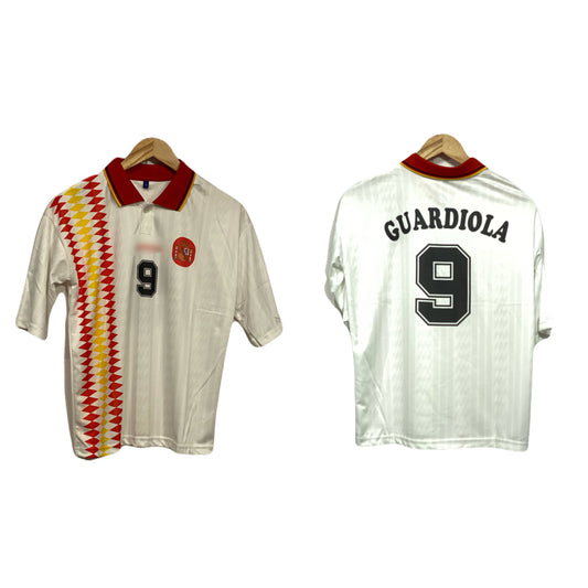 Spain 1994 Away kit Guardiola Five sleeve - Ms Retro Store
