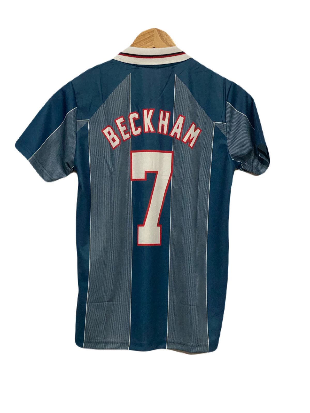 England 1996 kit Beckam Collar Half sleeve - P101 - Ms Retro Store