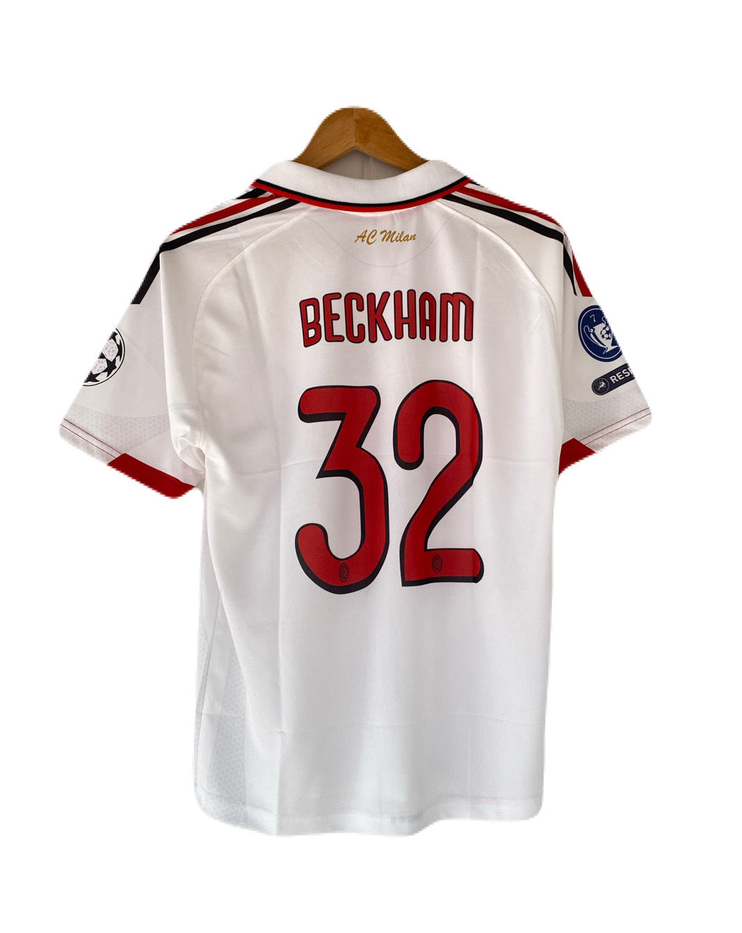 Beckham Ac milan collar Embroidery Fivesleeve jersey - P2769