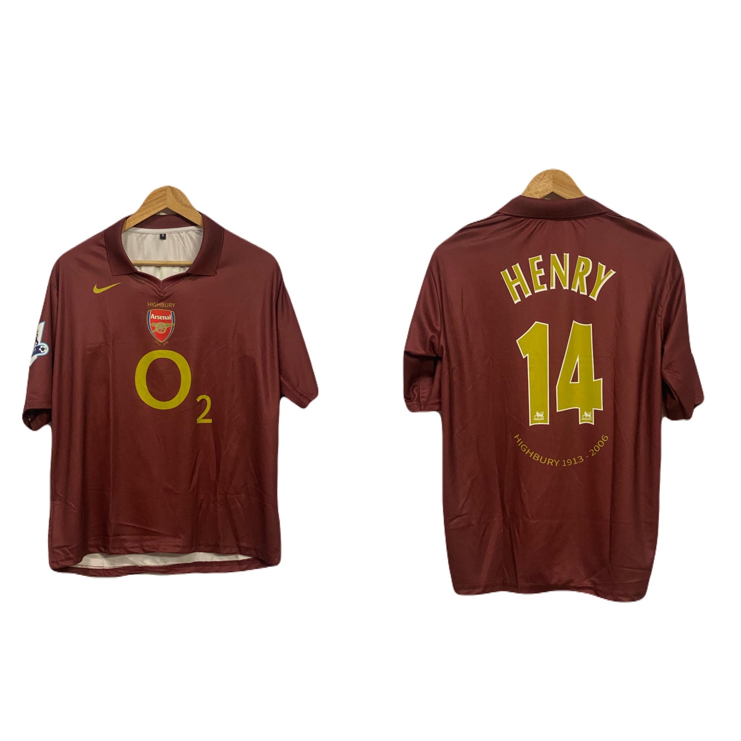 Arsenal 2006 Away Henry Five sleeve - P111 - Ms Retro Store