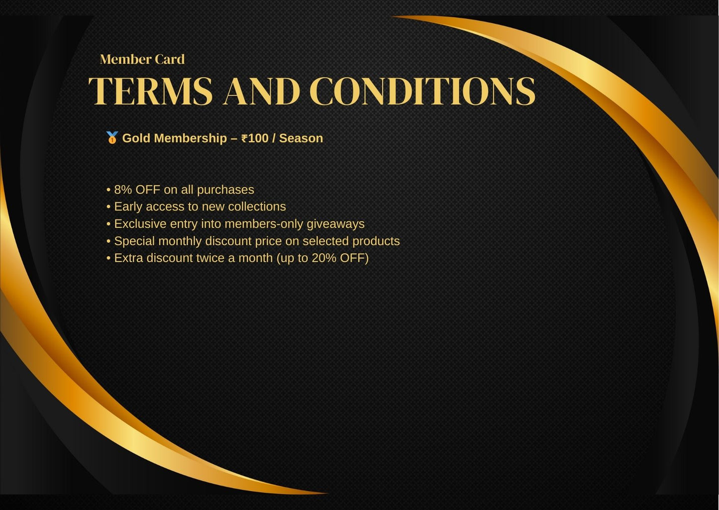 MS RETRO STORE 2025/26 SEASON MEMBERSHIP GOLD