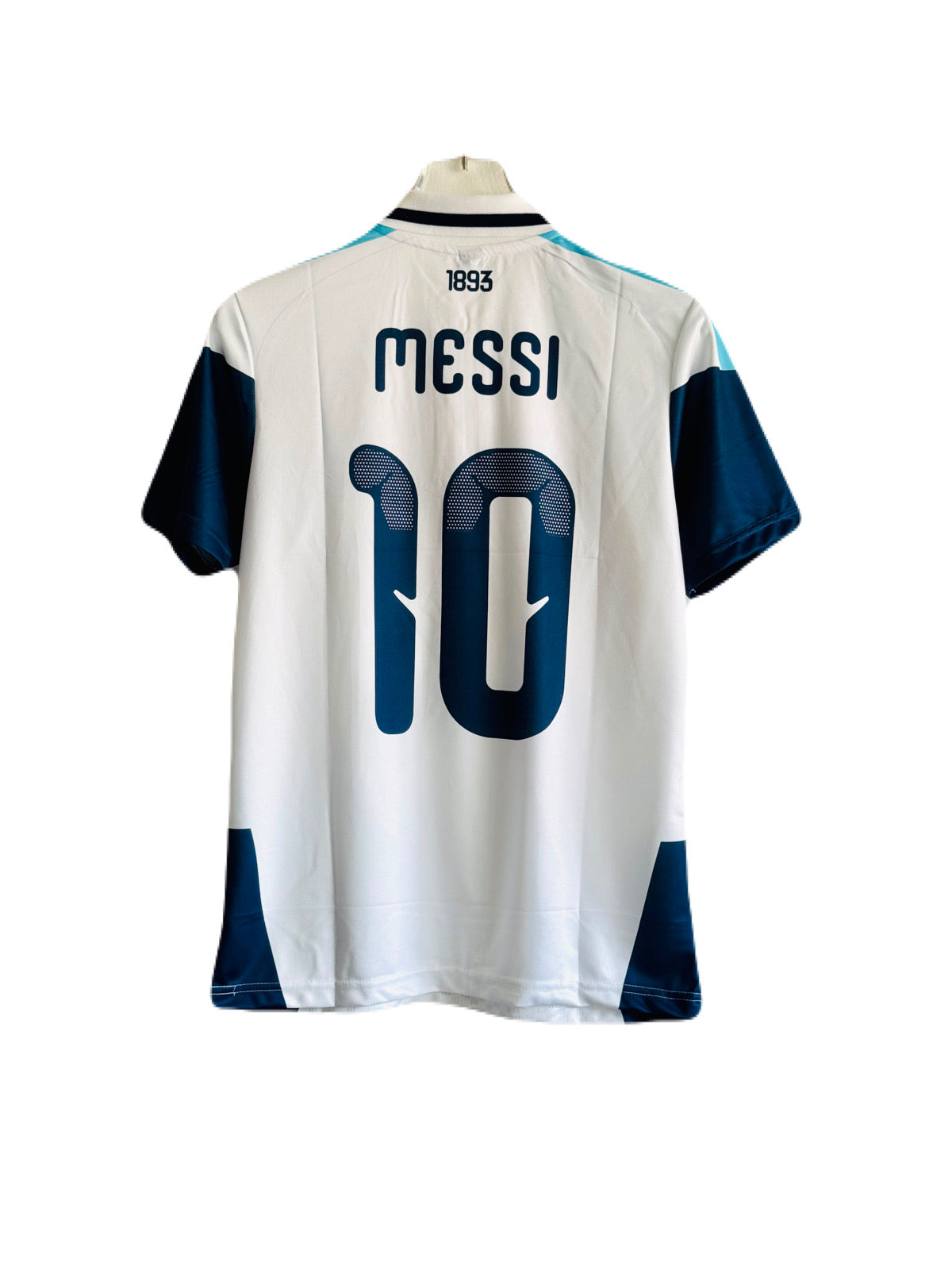 Messi argentina half sleeve collar embroidery jersey -