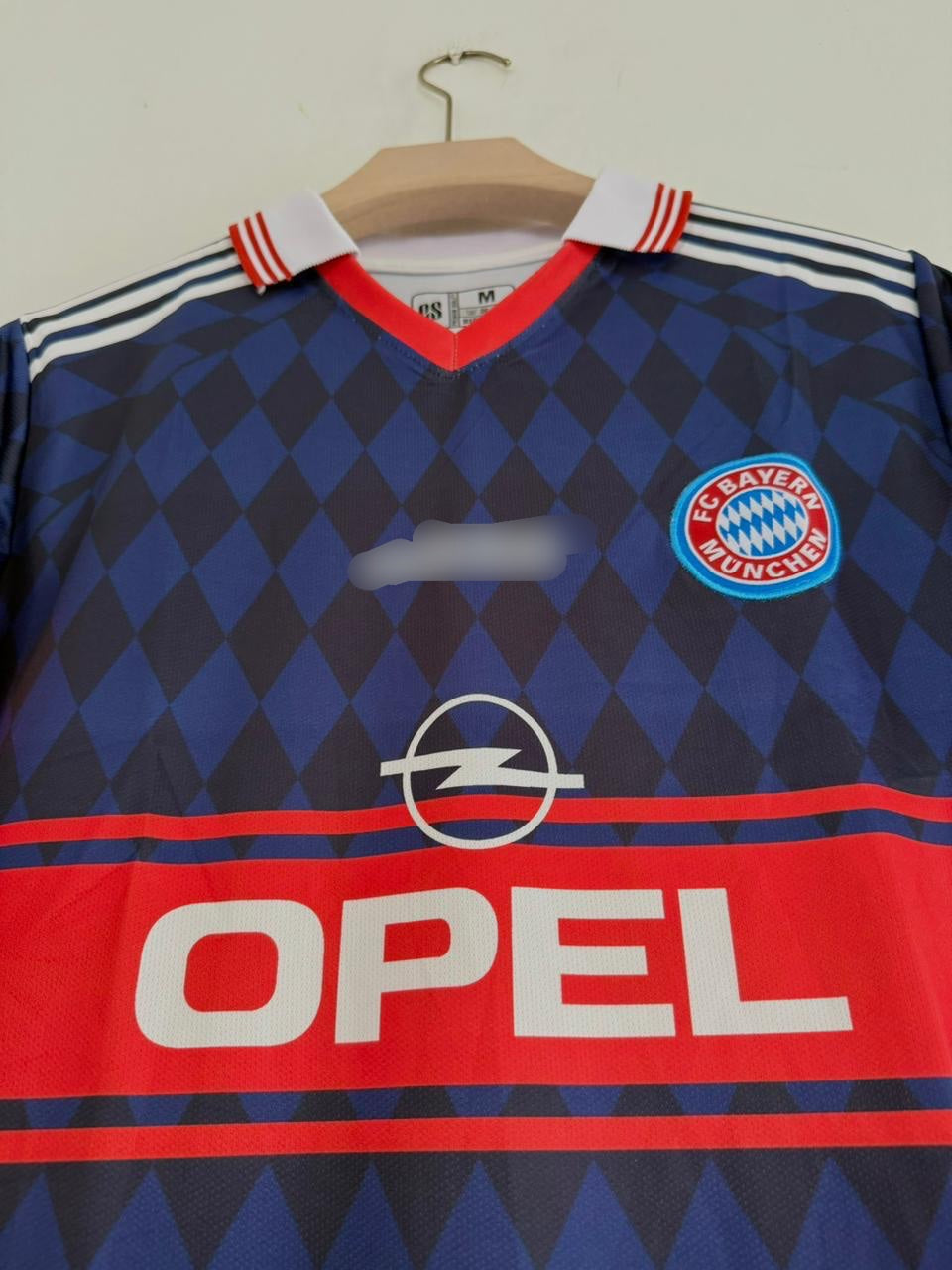 Bayern munich 1998 Matthaus jersey Half sleeve collar Embroidery -P1664 ms retro store