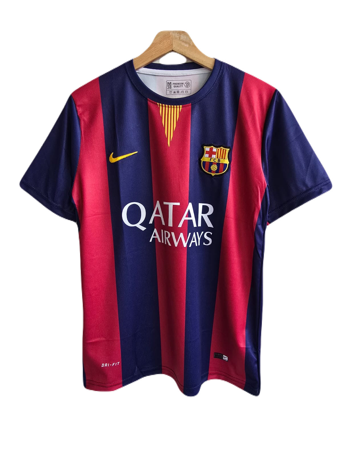 Messi 2015 Barcelona home jersey embroidery  - ms retro store