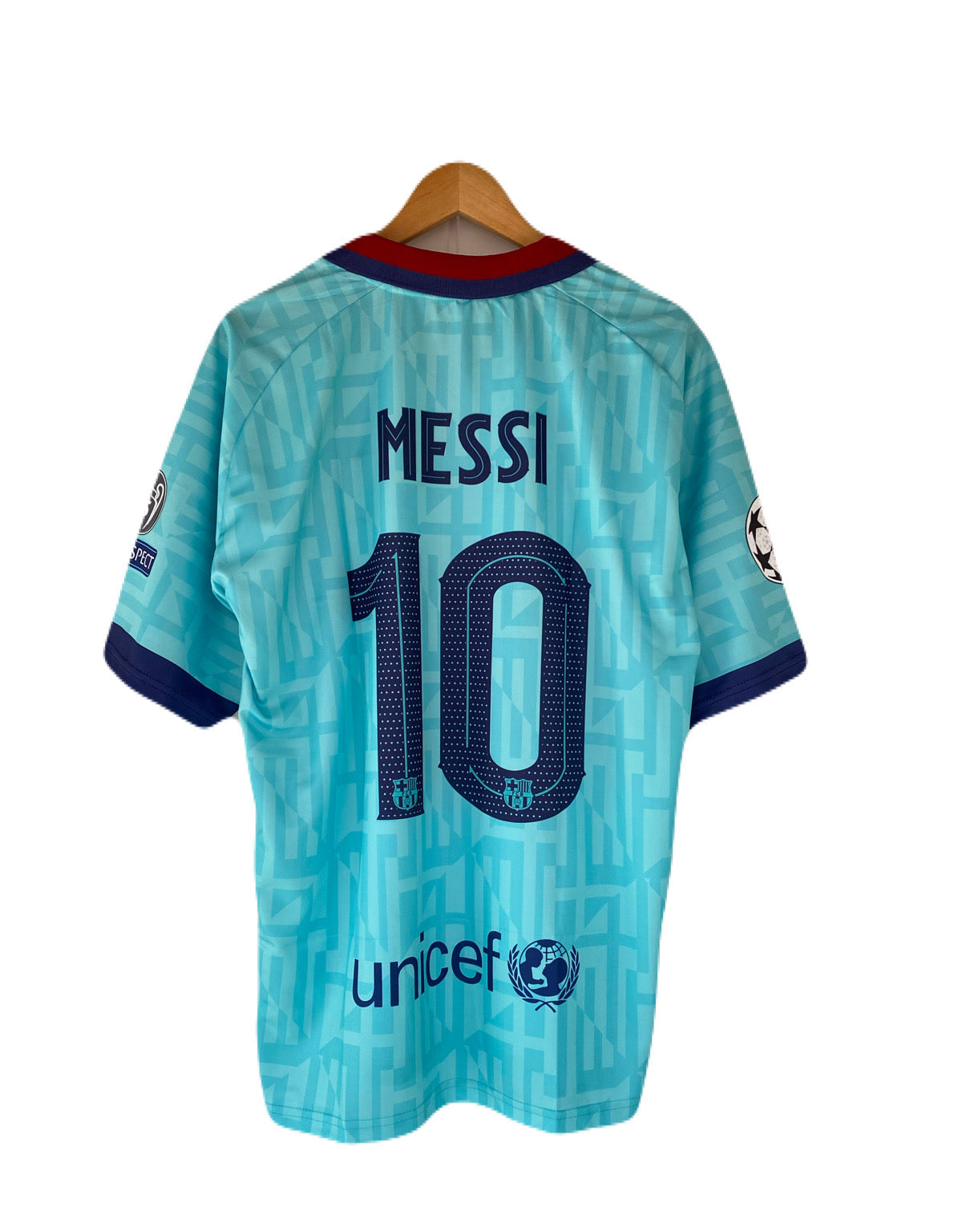 Messi Barcelona Five Sleeve collar Embroidery- P2768