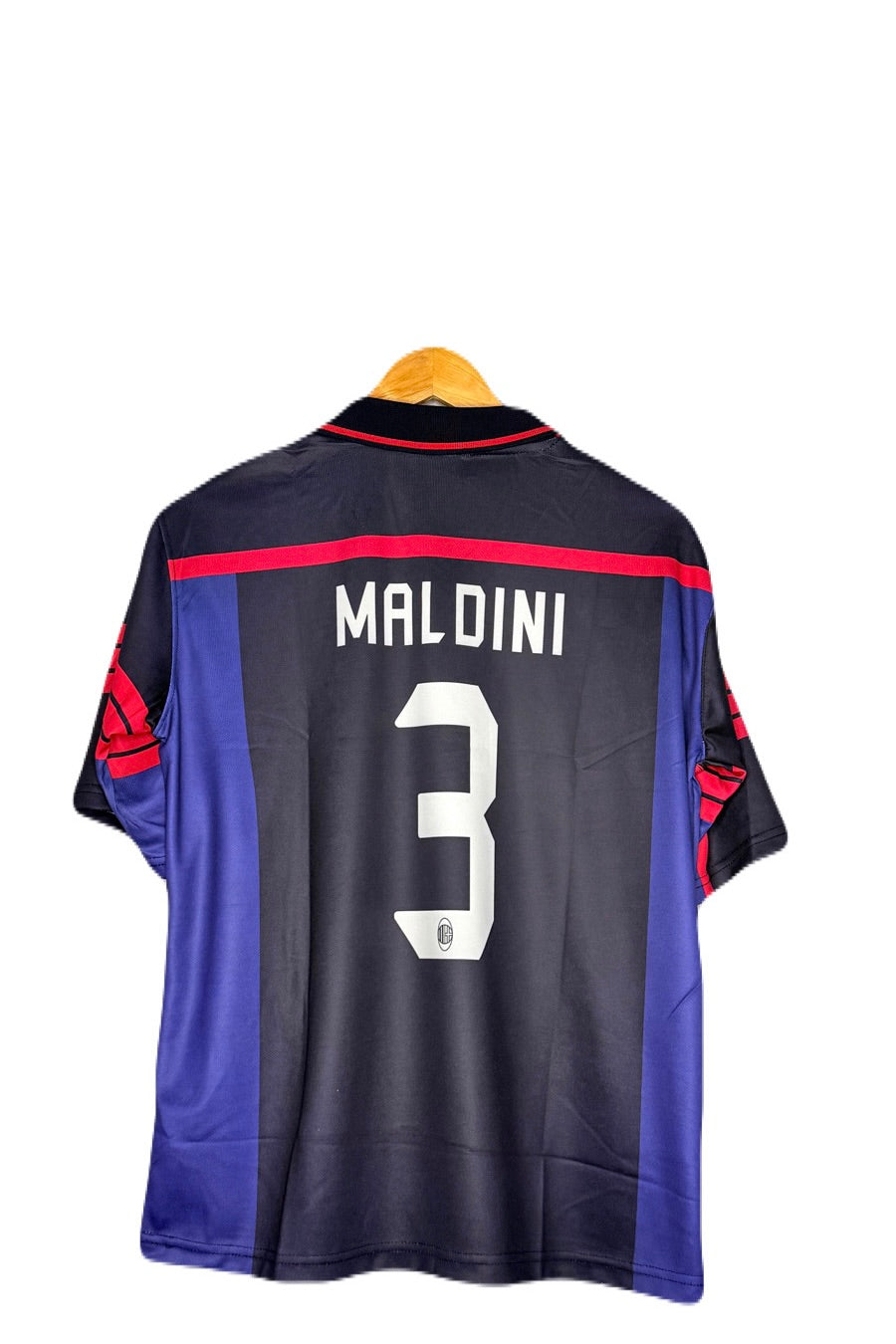 Ac Milan Home Kit Maldini Retro Kit Five Sleeve - P1039 Ms Retro Store