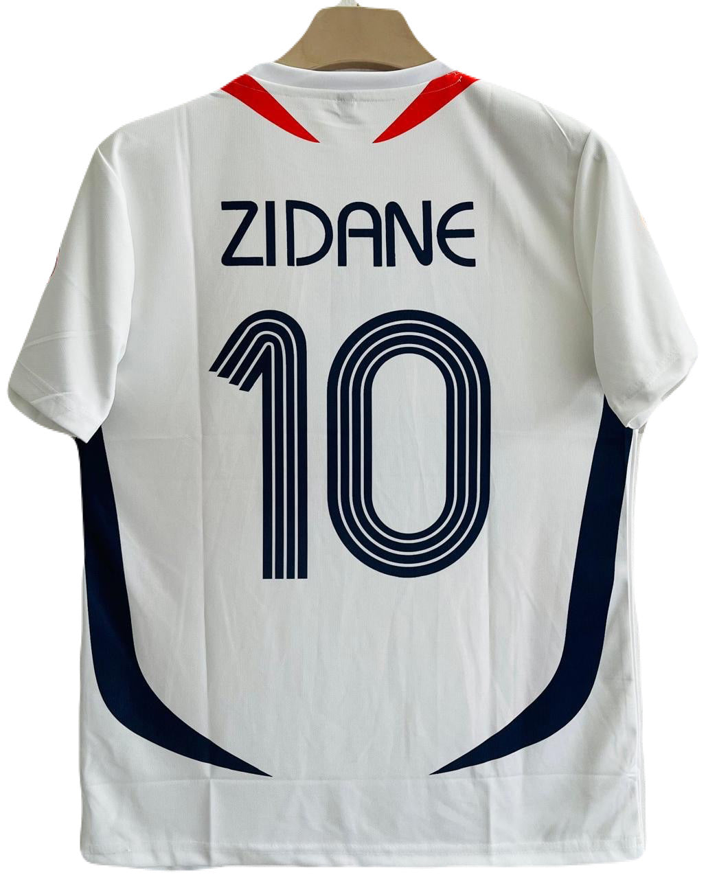 France 2006-07 Away Kit Zidane Half sleeve Embroidery- Ms Retro Store