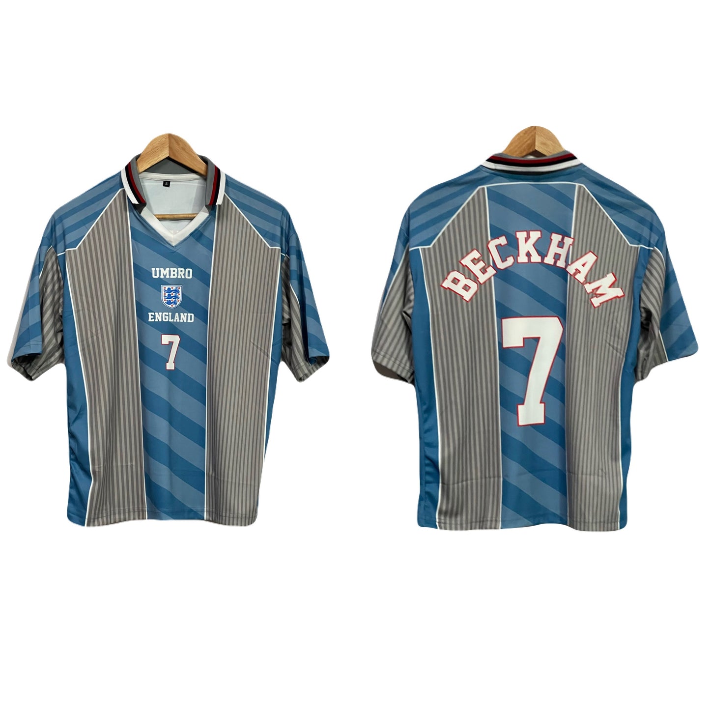 England vintage Beckham collar jersey - ms retro store