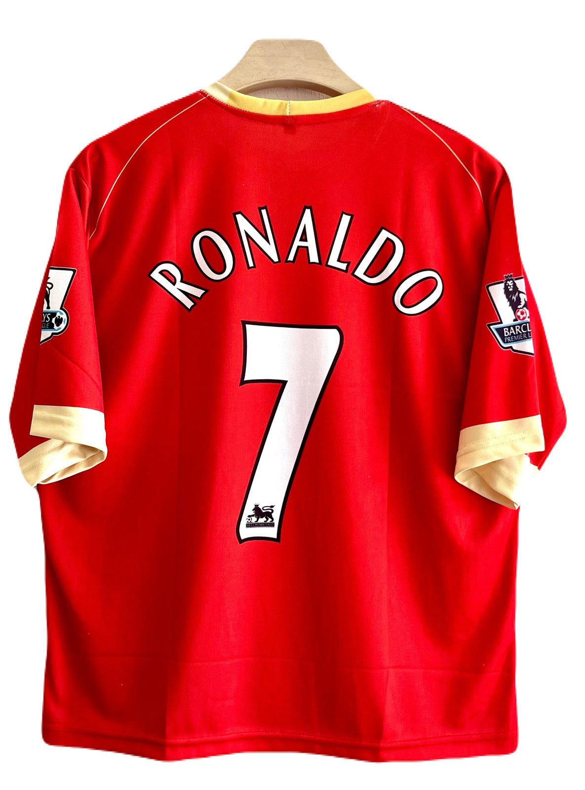 manchester united 2006/07 home jersey ronaldo five sleeve -p858 -ms retro store