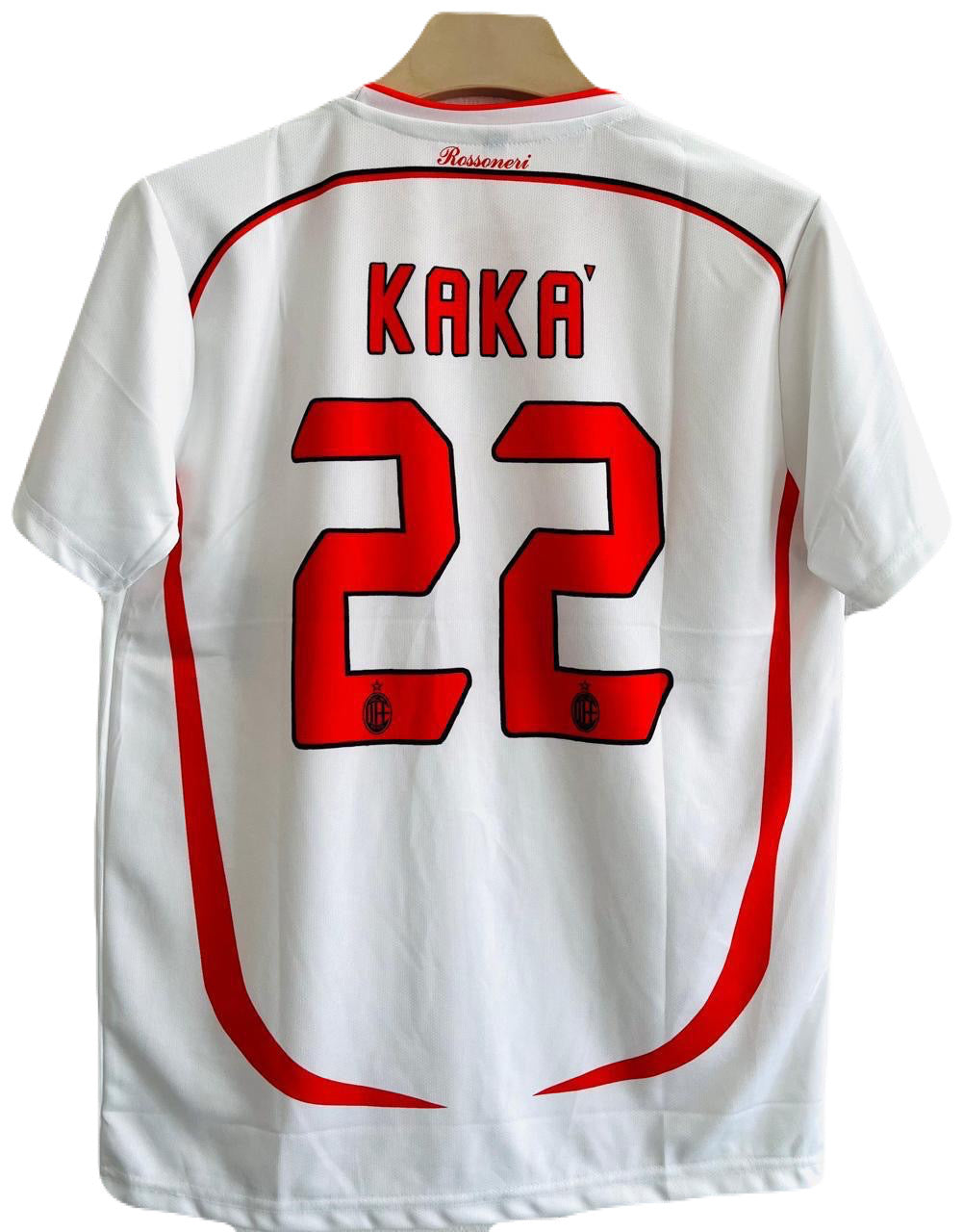 Ac milan 2006-07 Away kit Kaka Embroidery Half sleeve - Ma Retro Store