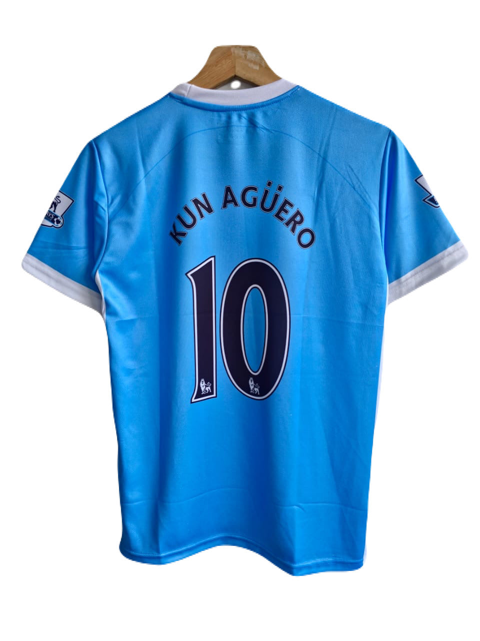 Manchester City 2013/14 Home jersey aguero P89 - Ms retro store