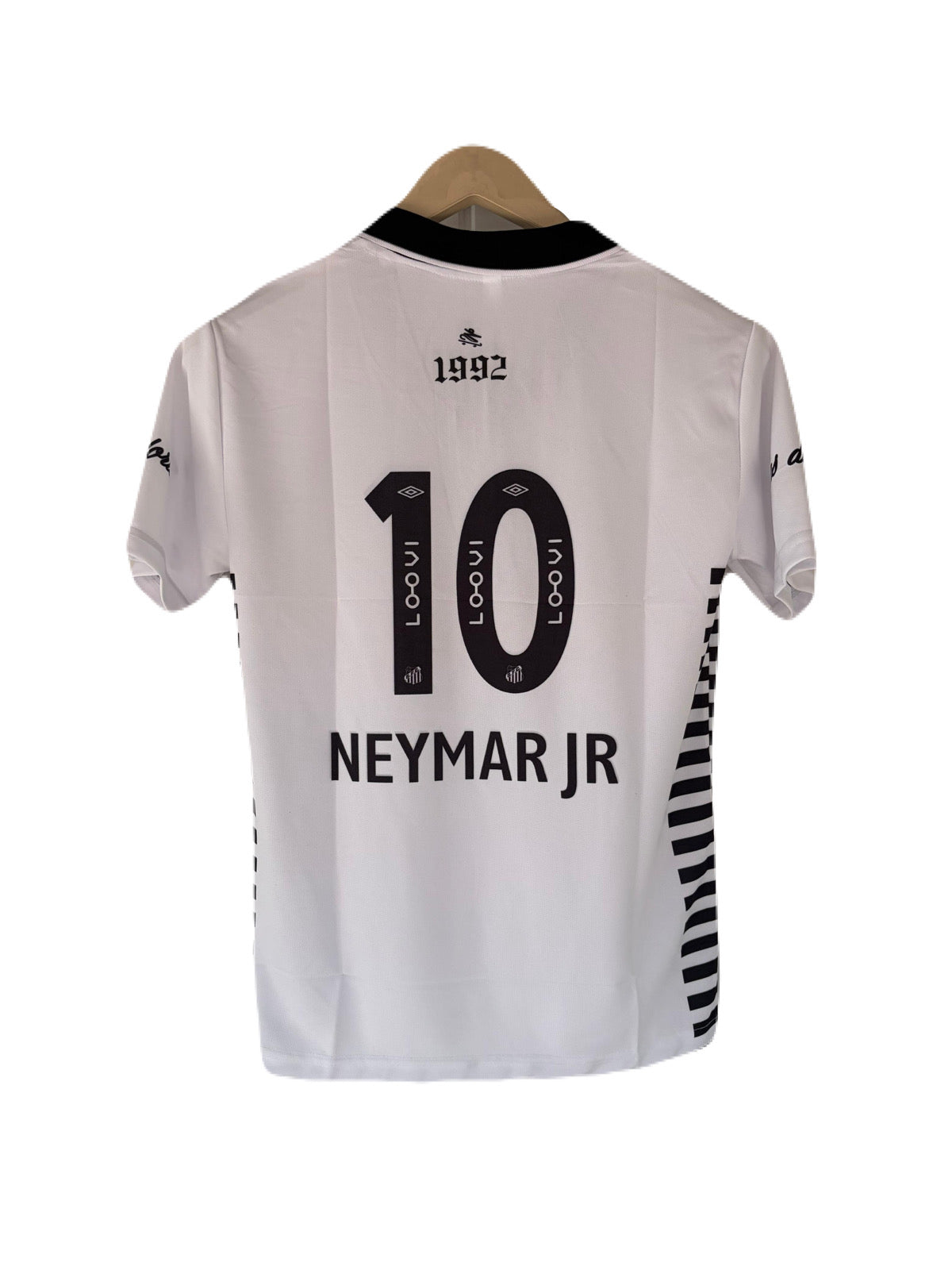 SantosXCharlie Edition Neymar Half Sleeve Collar Sublimtion jersey - P1610 Ms Retro Store