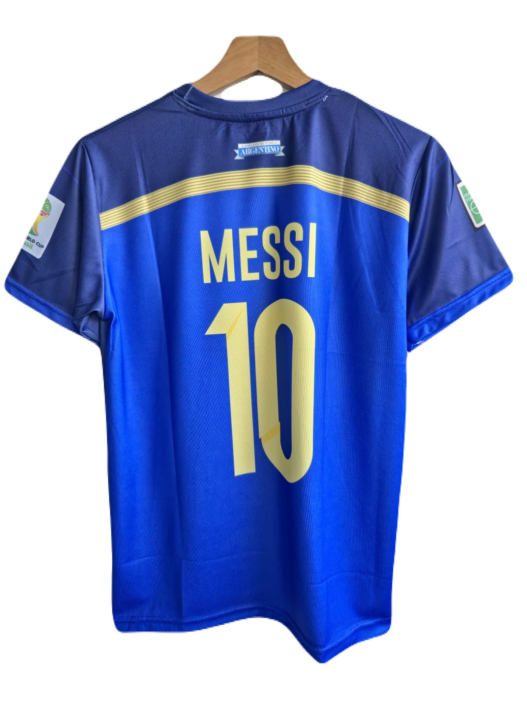 Argentina 2014 Away jersey messi half sleeve P129 - Ms Retro Store
