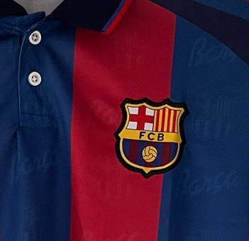 Fc Barcelona Ronaldinho Retro Embroidery Fivesleeve - P2000 ms retro store