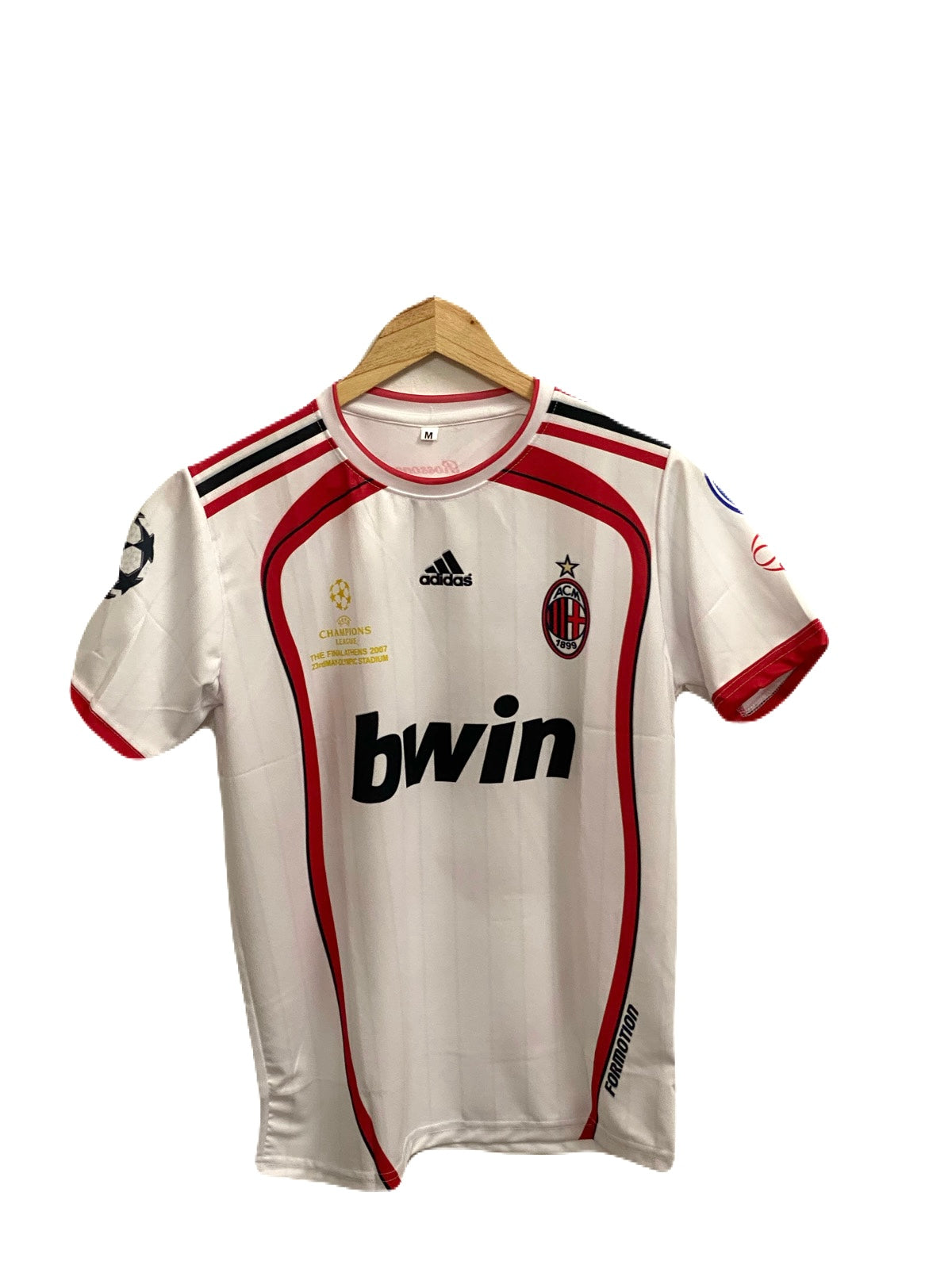 Acmilan 2007 ucl final edition halfsleeve kaka round neck- ms retro store