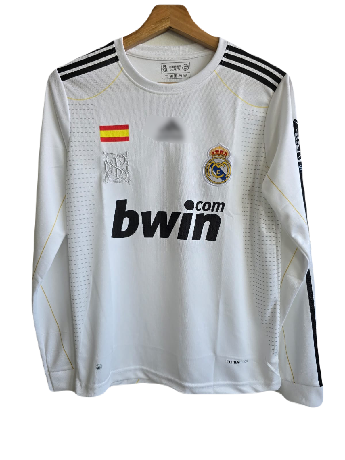 Realmadrid 2009/10 home jersey full sleeve ronaldo P17 - ms retro store