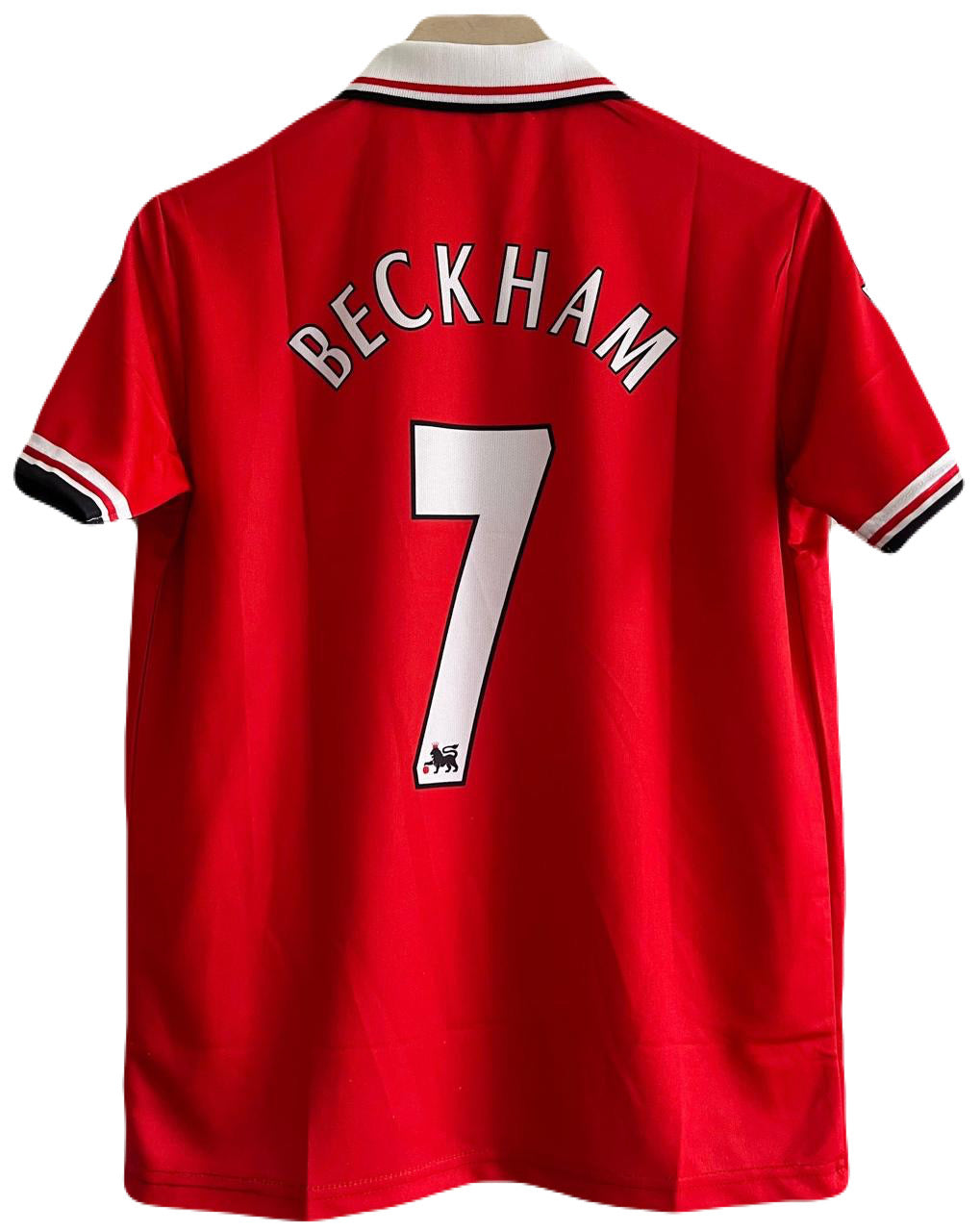 Manchester united 1998/99 Home jersey Beckham zip type P51 - ms retro store