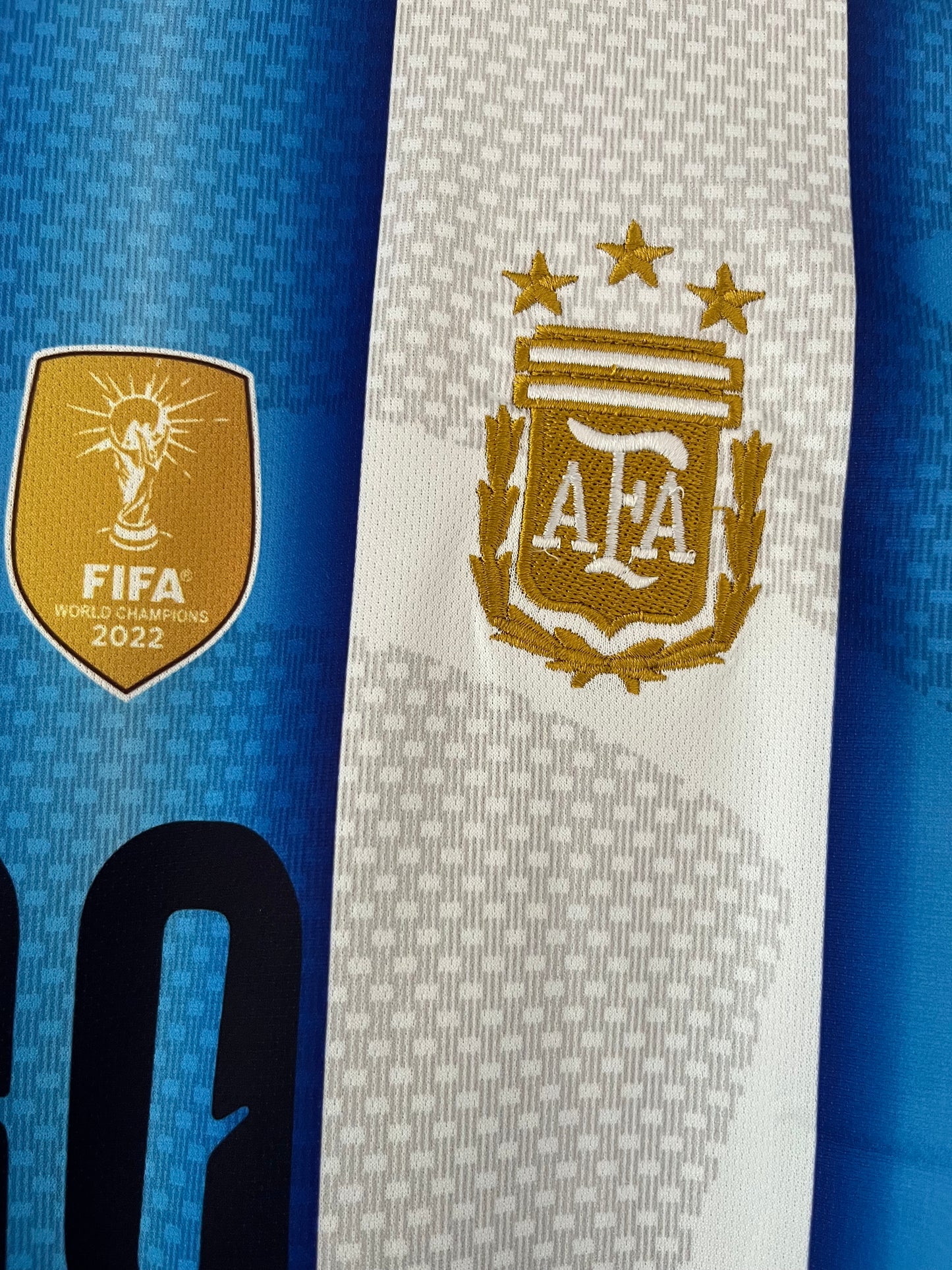 Messi Argentina 2026 World Cup Home Kit Half Sleeve embroidery -