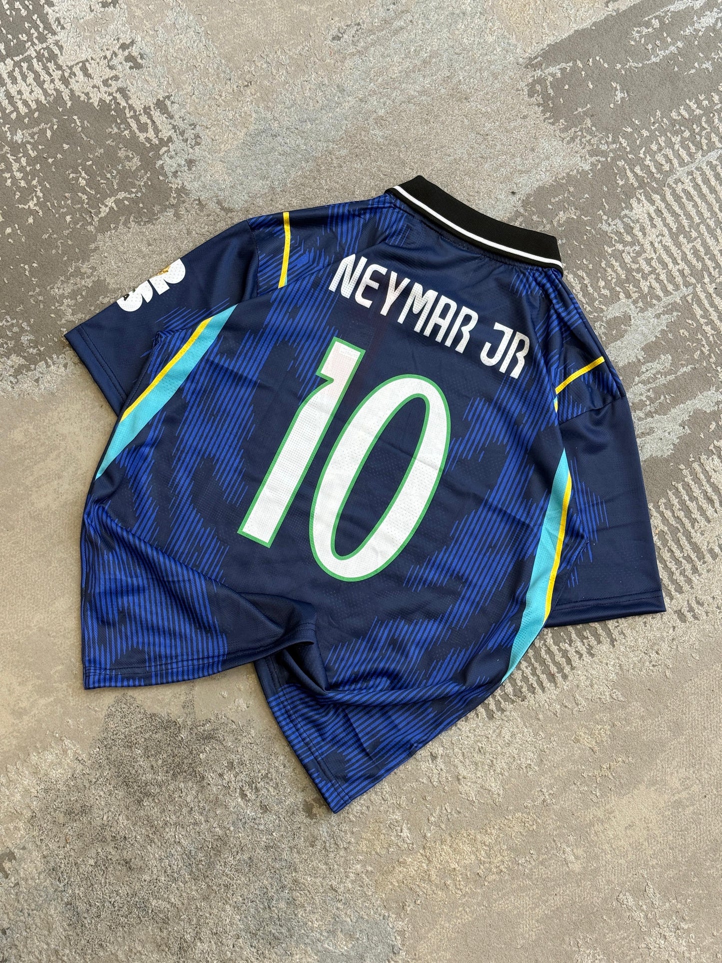 Neymar Brazil 2026 Away World Cup Premium Quality Collar Five Sleeve Sublimation - P1983