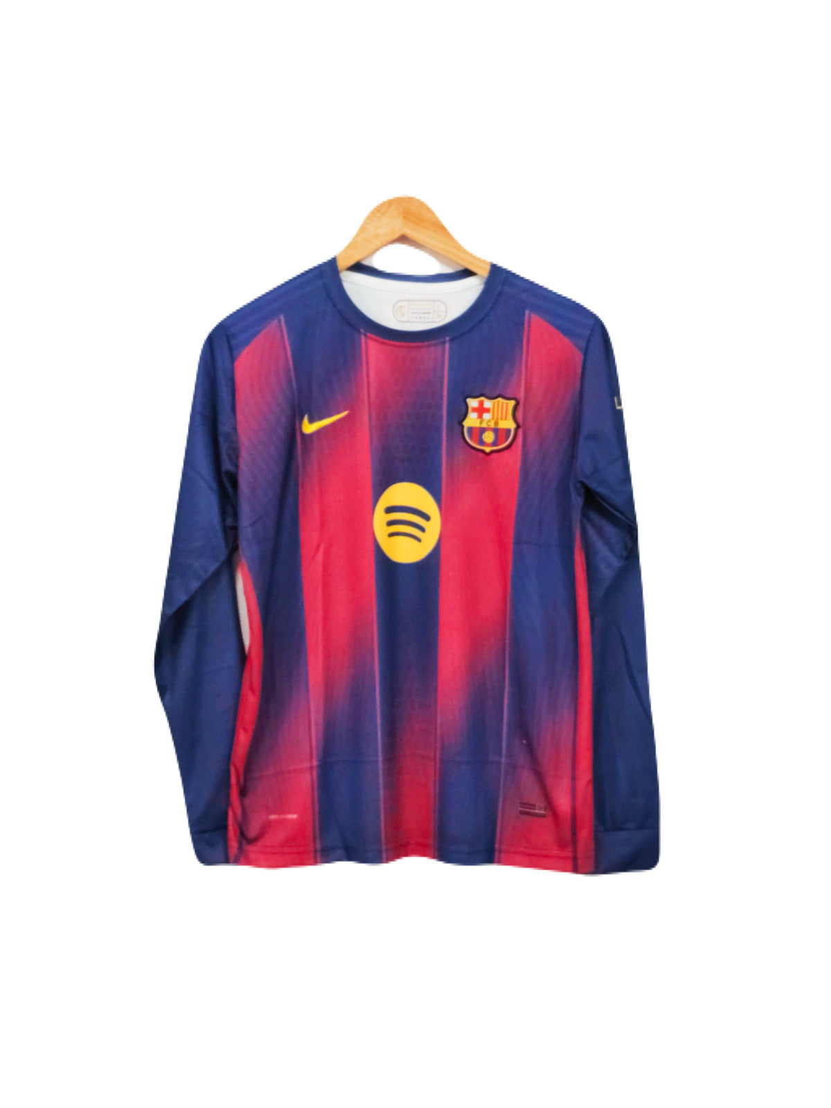 Fc Barcelona 2025-26 Home kit embroidery full sleeve plain - P317 - Ms Retro Store
