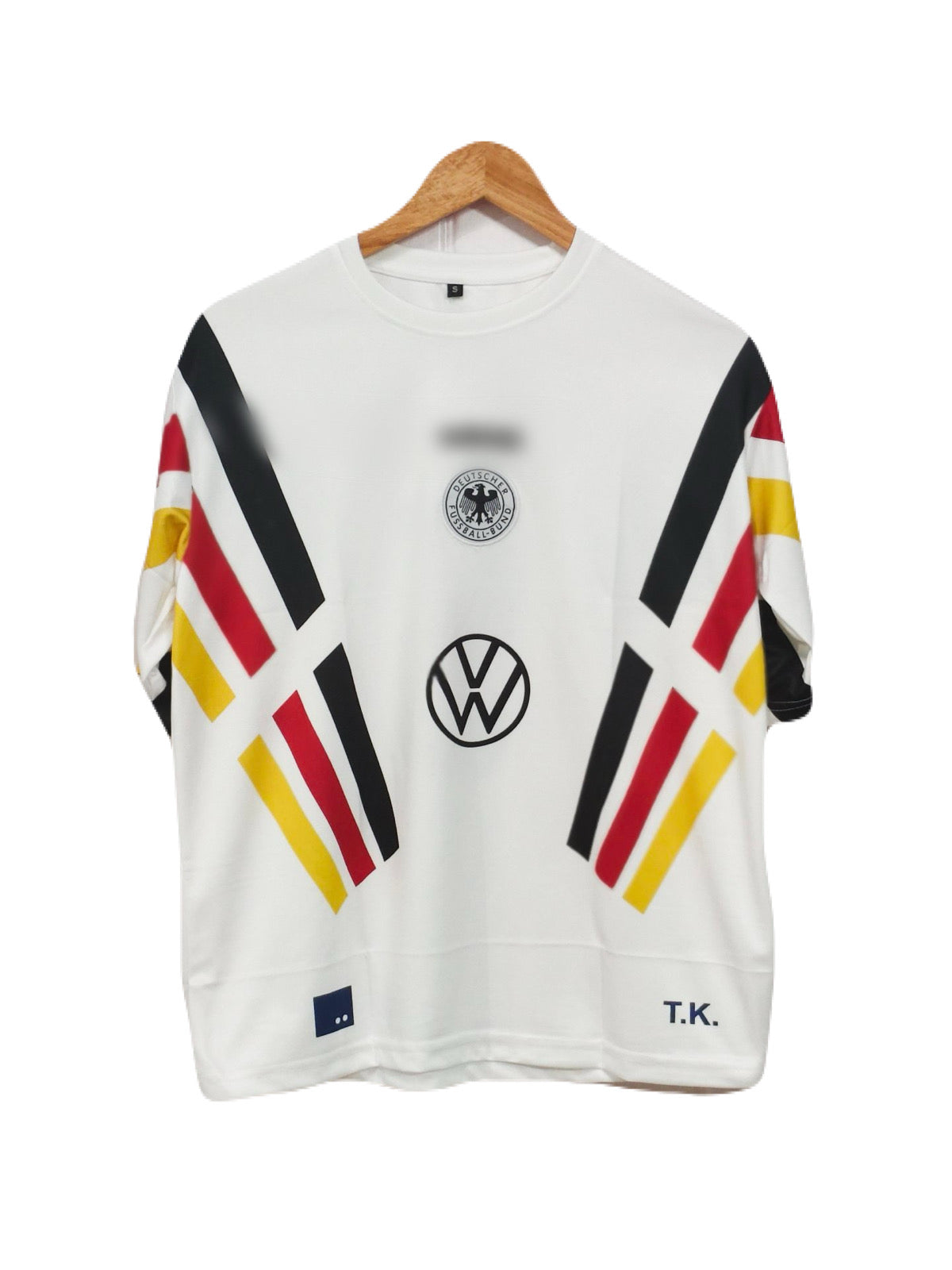 Germany 1996 Beckenbauer Five sleeve - P264 - Ms Retro Store
