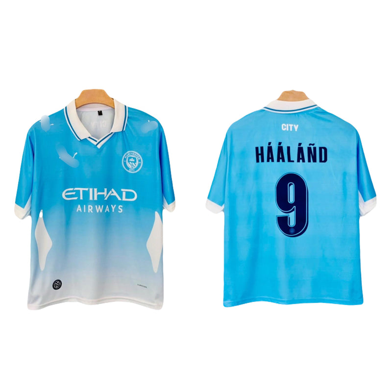 Haaland Manchester city 2026-27 Home kit Five sleeve Collar Sublimation jersey- P2642