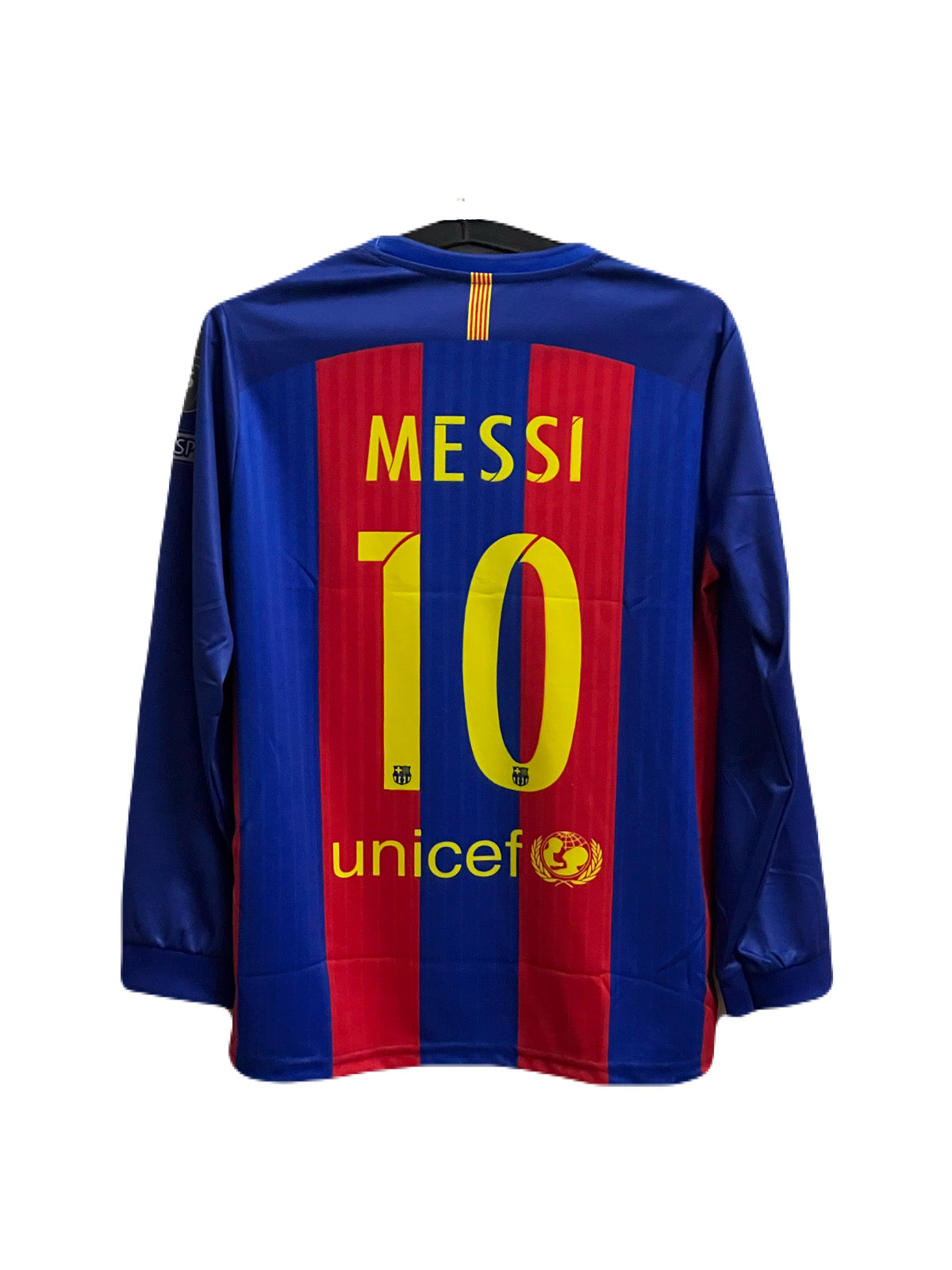 Fc barcelona 2016/17 home kit messi full sleeve - P971 ms retro store