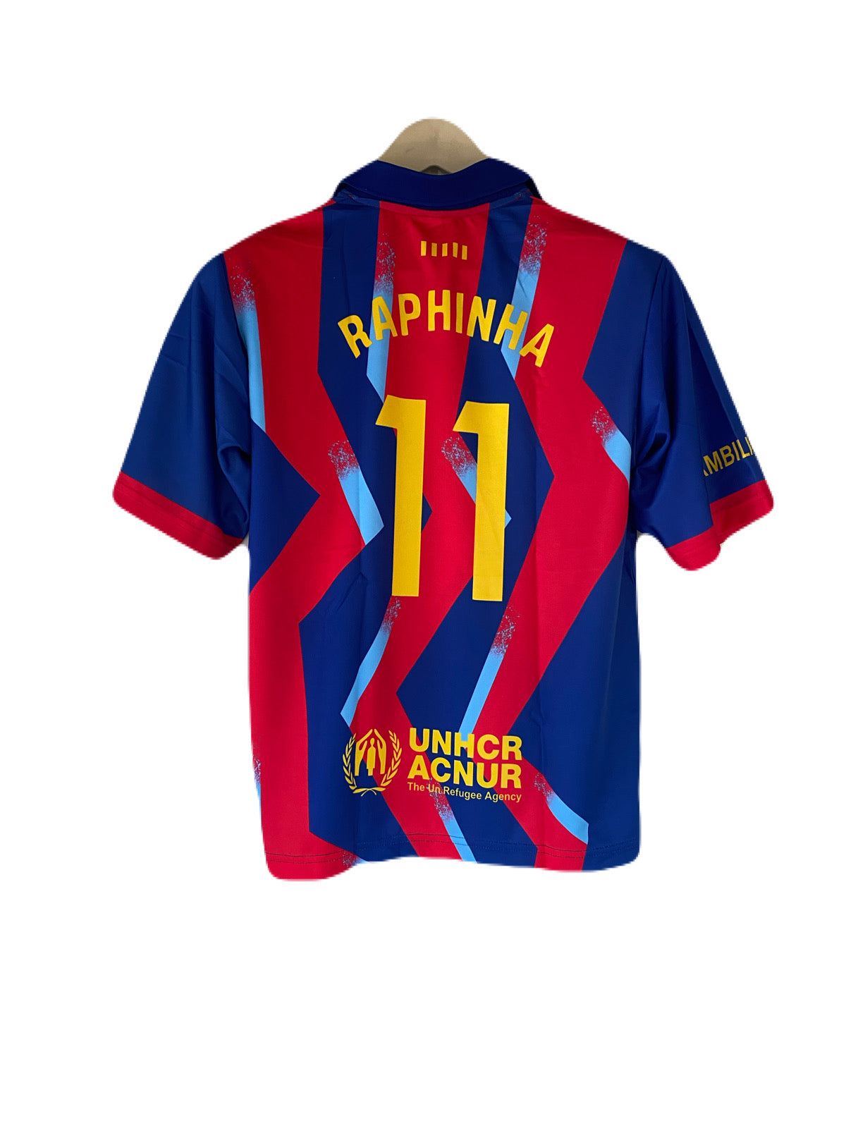 Raphinha Barcelona Five sleeve Collar Sublimation jersey- P2204