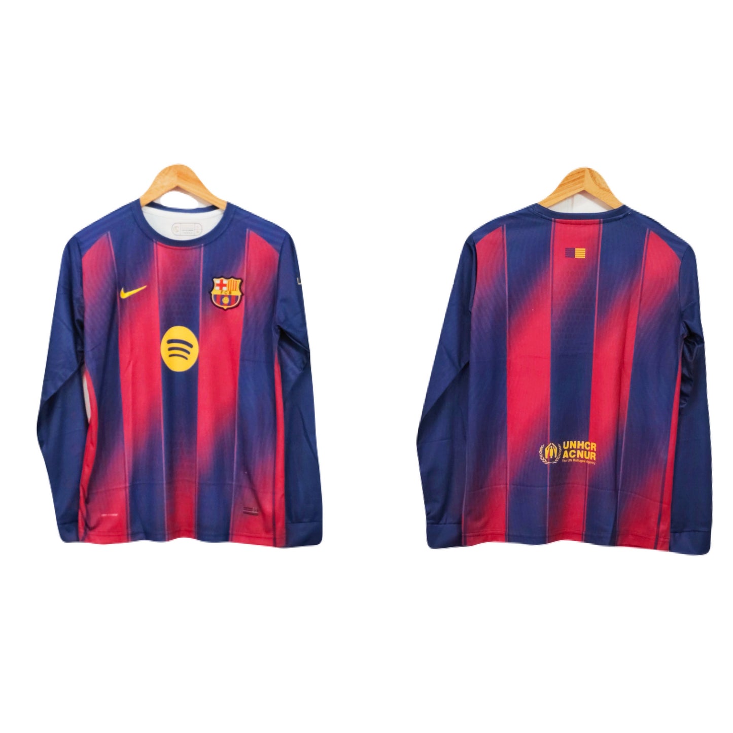 Fc Barcelona 2025-26 Home kit embroidery full sleeve plain - P317 - Ms Retro Store
