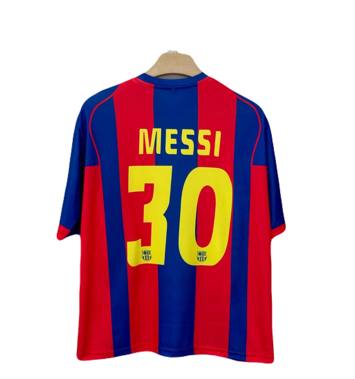Fc Barcelona 2004-05 Home kit Messi Five sleeve - Ms Retro Store