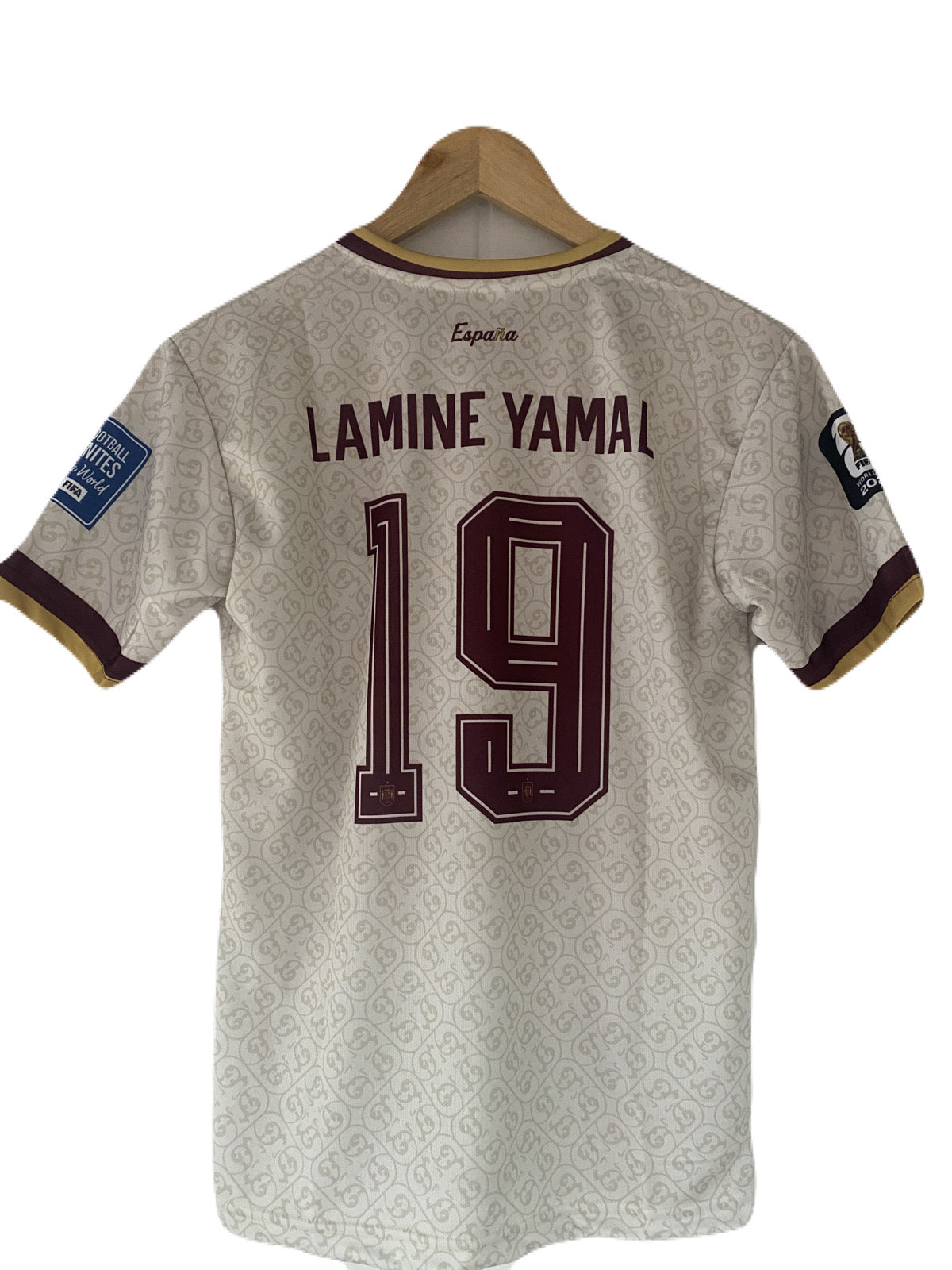Lamine Yamal 2 Star Spain 2026 away Embroidery Jersey- P2161