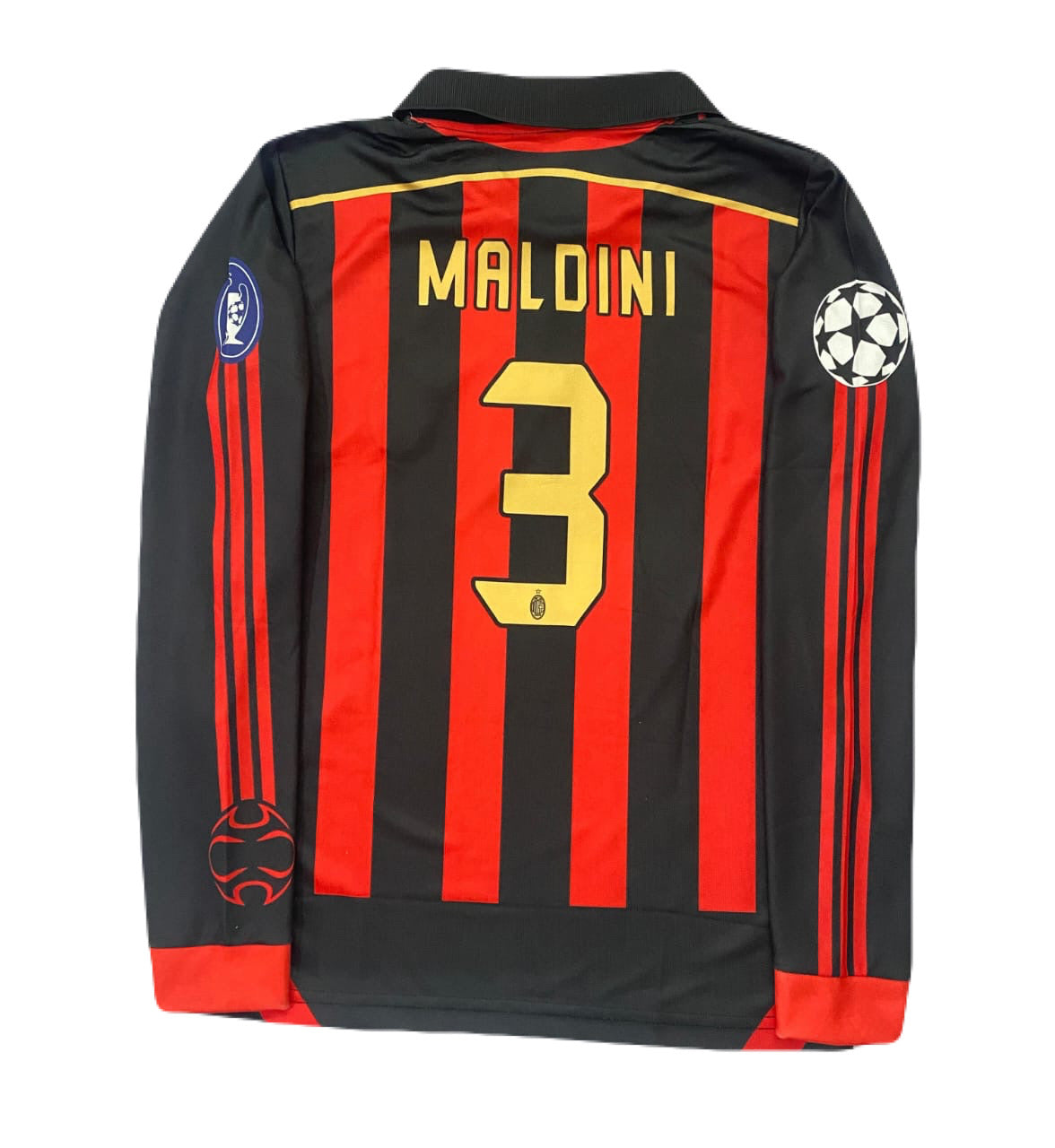 Ac milan 2006/07 home kit MALDINI full sleeve p420 - ms retro store