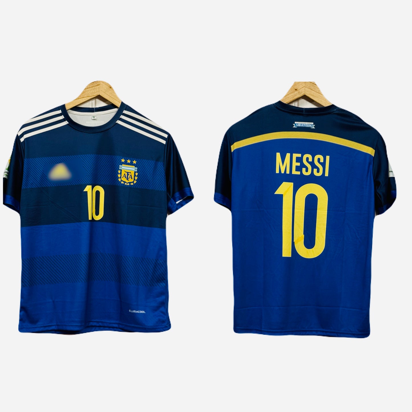 Argentina 2014 Away kit Messi Half Sleeve - Ms Retro Store