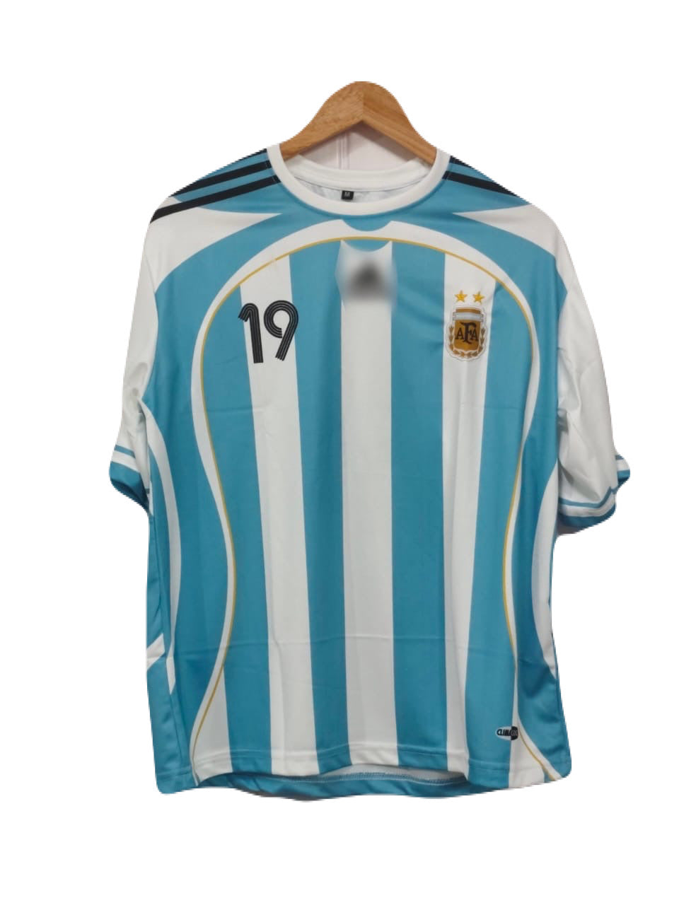 Argentina 2006 Home kit Embroidery Messi Five sleeve - P269 - Ms Retro Store