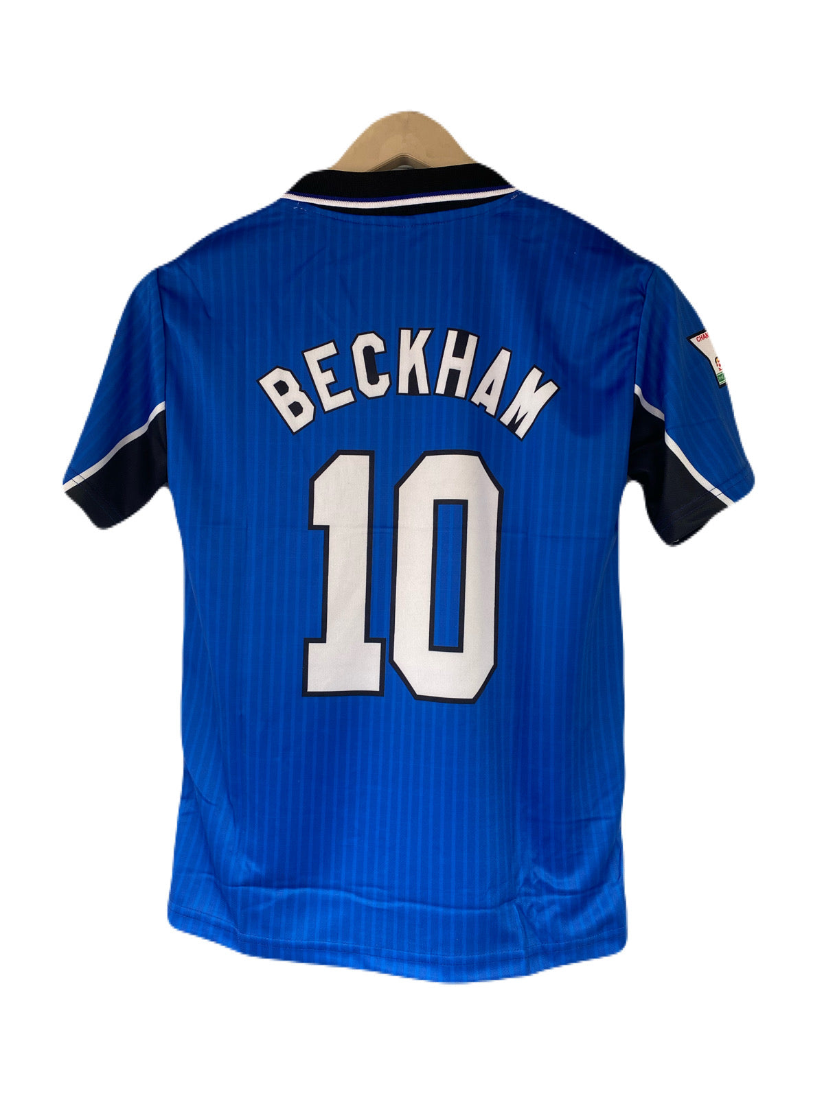 Beckham Manchester united 1996 away half sleeve sublimation -