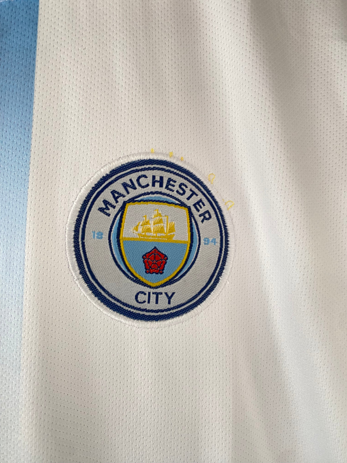 Haaland Manchester City Home embroidery half sleeve jersey - P2797