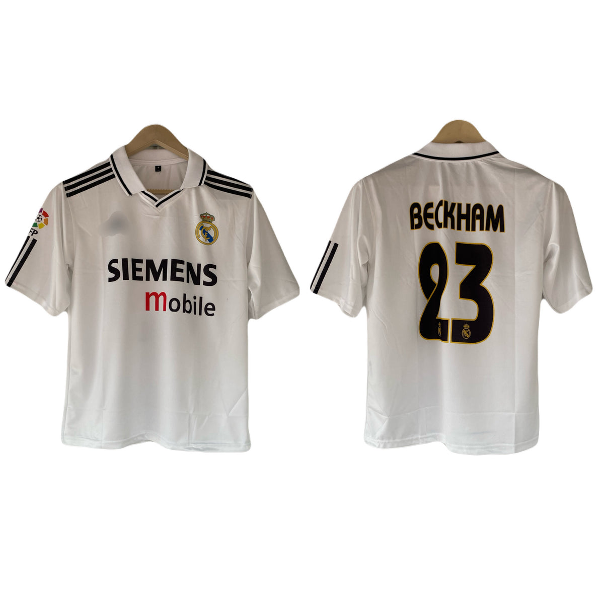 Beckham real madrid Five sleeve Collar Sublimation jersey- P2192