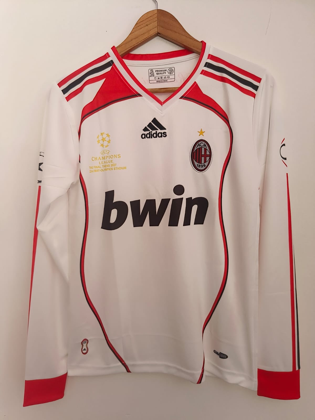 AC MILAN FULL SLEEVE 2006/07 UCL FINAL EDITION MALDINI P35 ms retro store