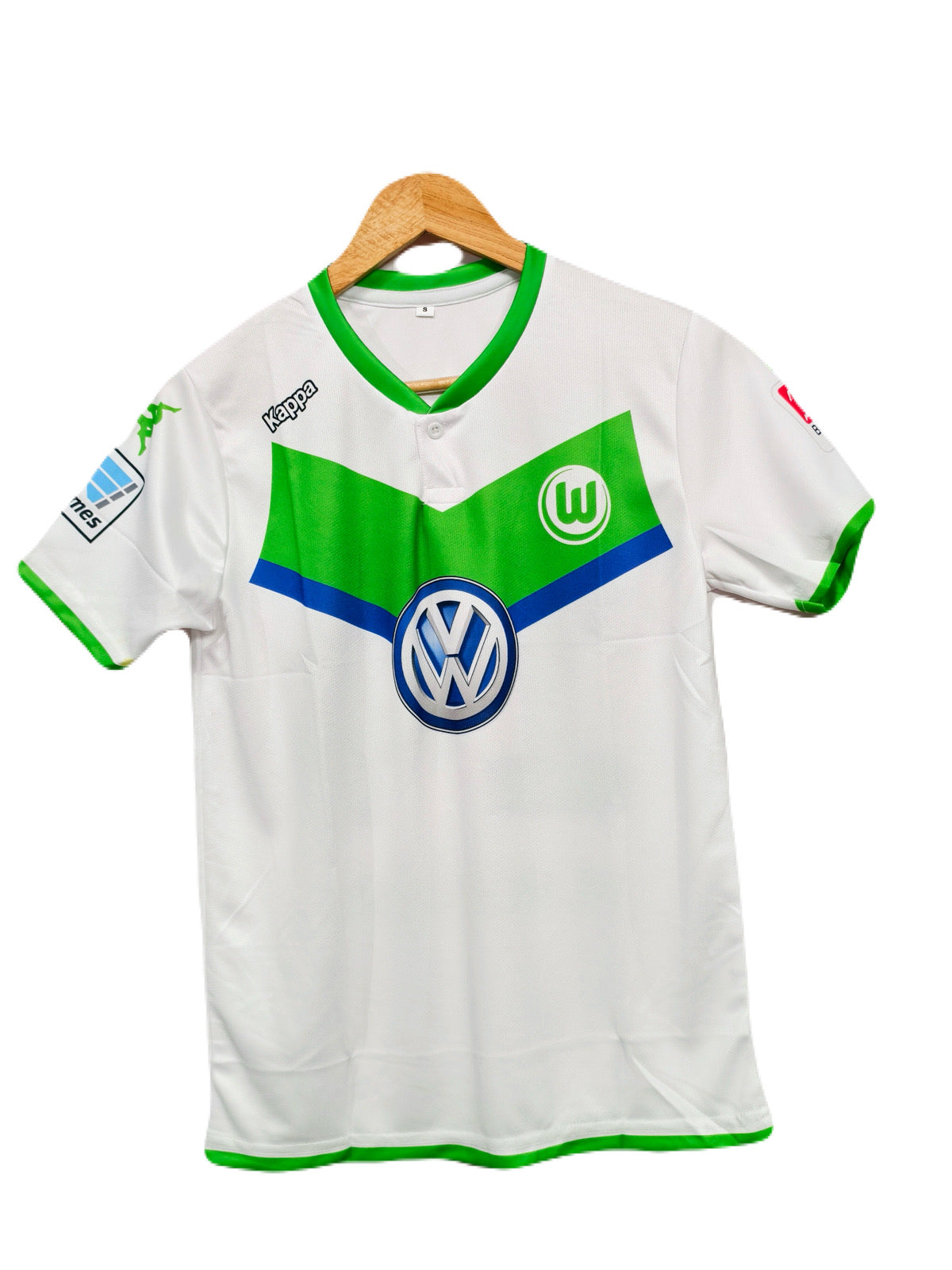 2015-16 Wolfsburg Kappa HomeKit De Bruyne Half sleeve - P75 - Ms Retro Store