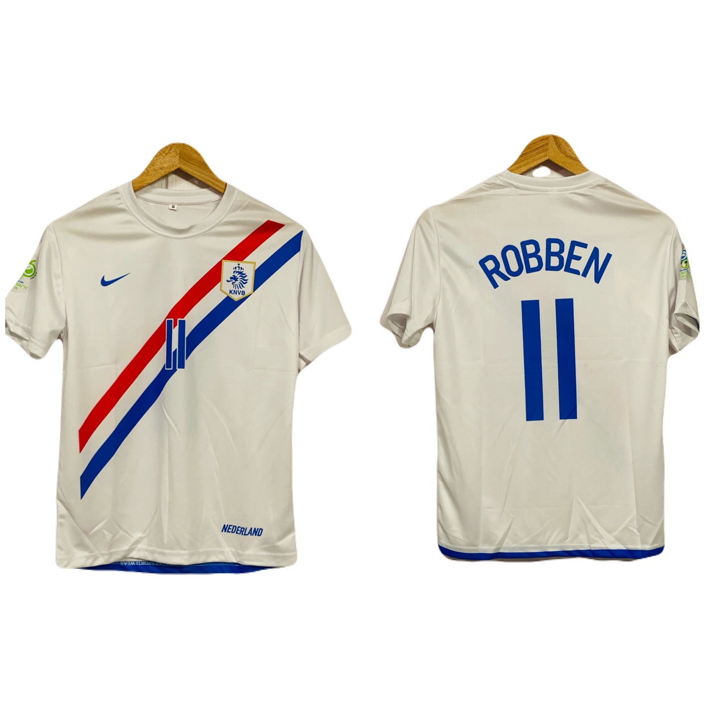 Netherlands 2006 Away kit Robben Half sleeve - P124 - Ms Retro Store