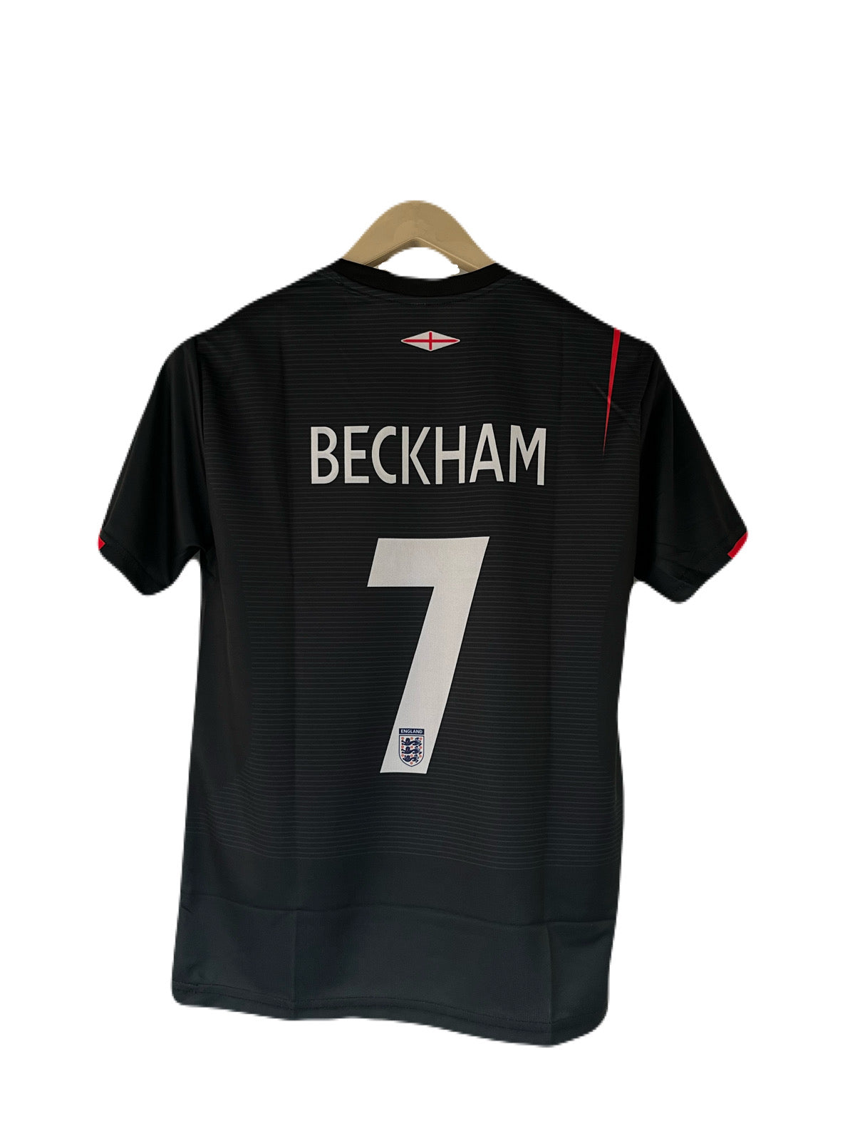 England 2004-05 Away kit Beckham Half sleeve sublimation - Ms Retro Store