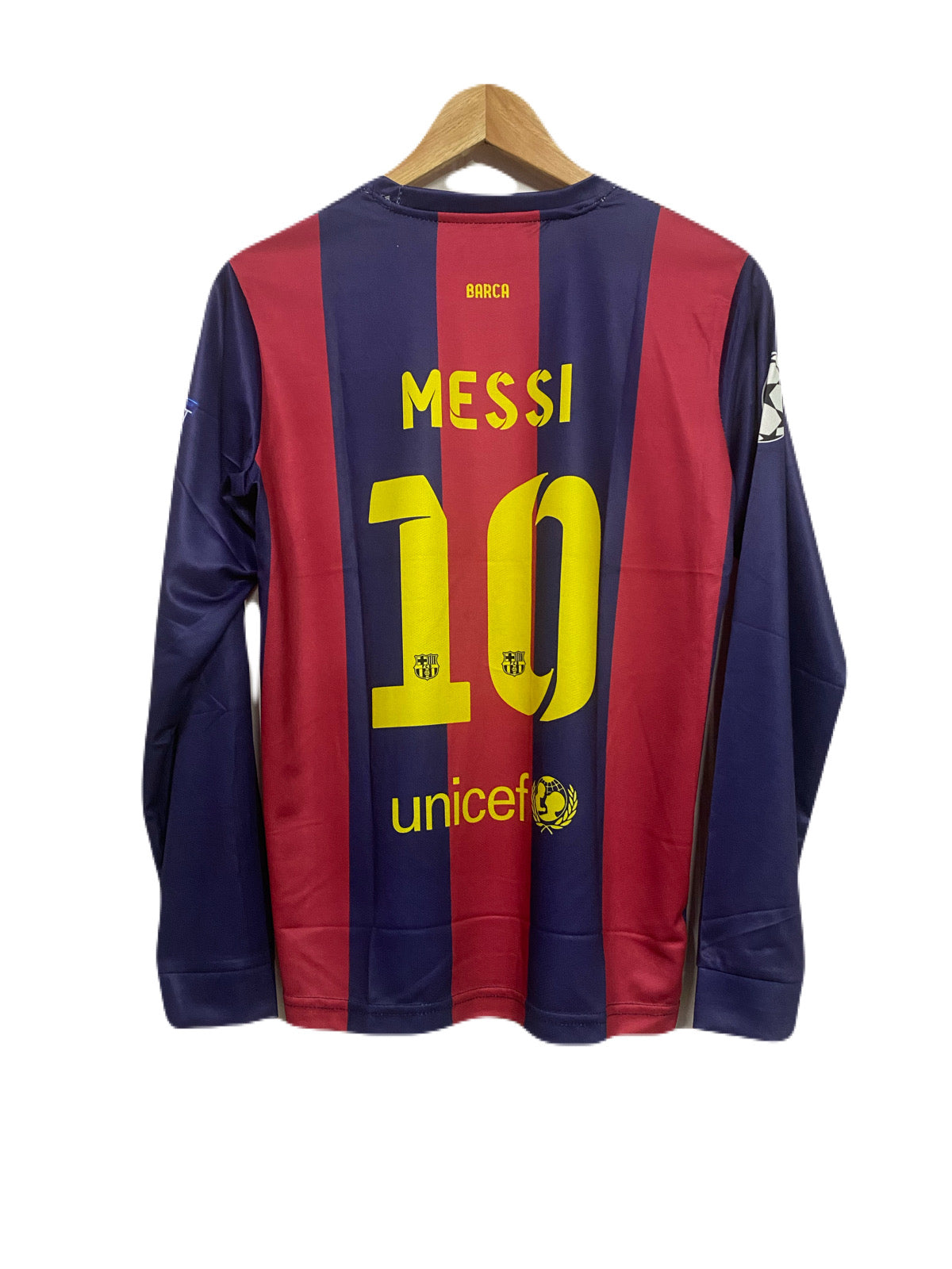 Barcelona 2014-15 Home Messi Full sleeve Embroidery - P49 - MS Retro store