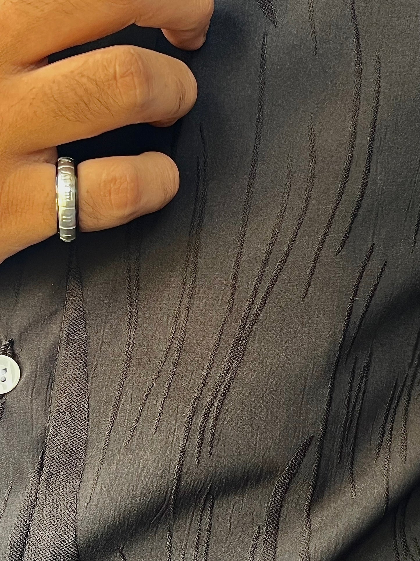 Full sleeve black shirt imported fabric - - Livio