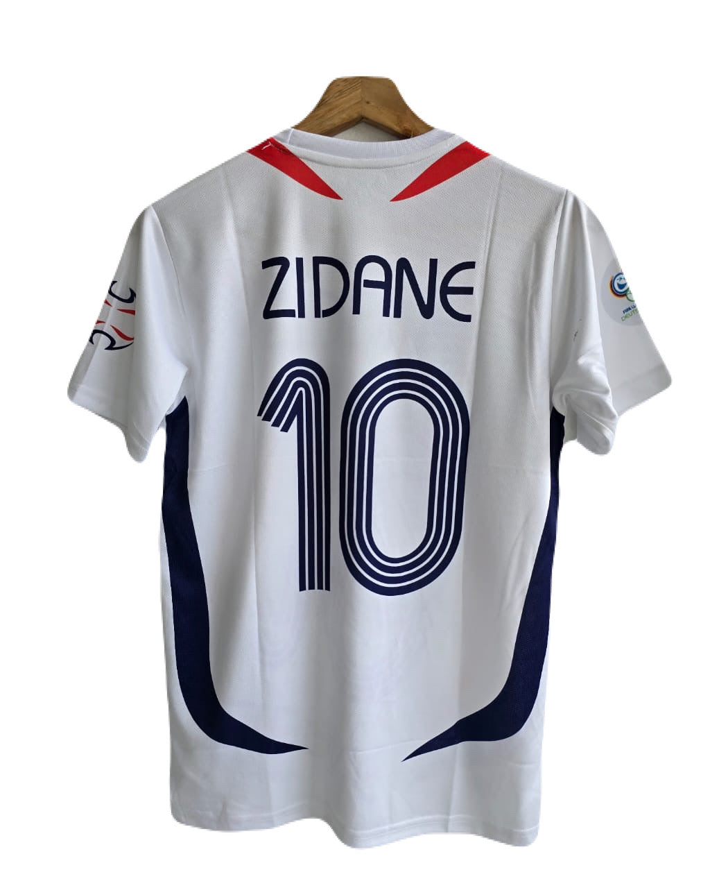 France 2006 Away Kit Zidane Half sleeve Embroidery -P1714 Ms Retro Store