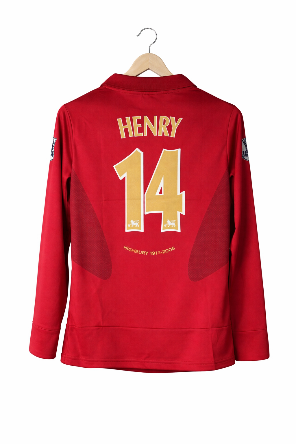Arsenal 2005-06 Henry Full Sleeve Collar Embroidery - P2000 Ms Retro Store