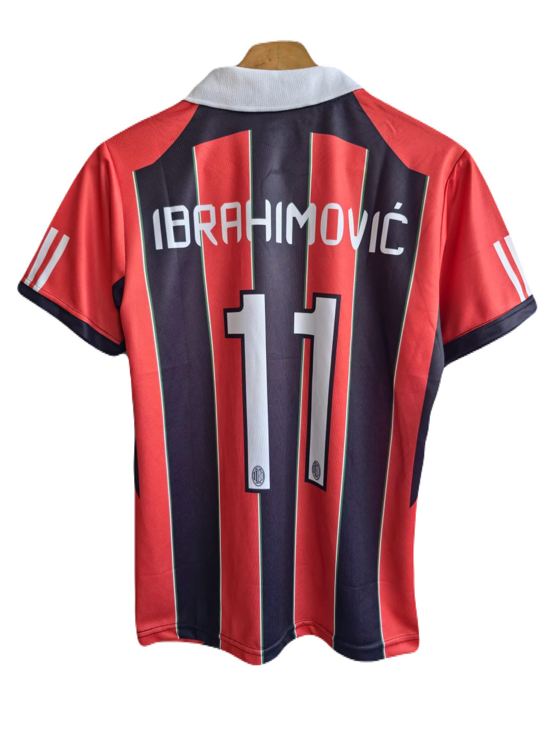 Ibrahimovic Ac milan 2006 home collar jersey - P1788