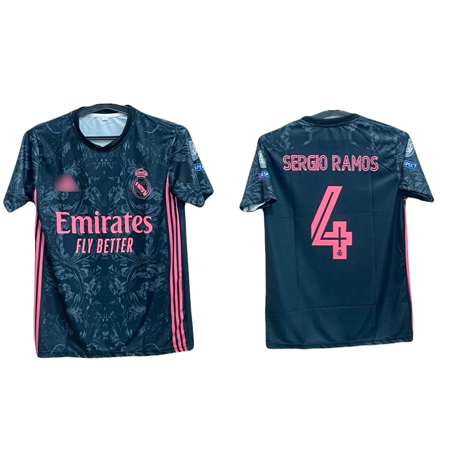 Best Retro jersey Realmadrid 2020/21 third kit sergio Ramos P339 -ms  retro store