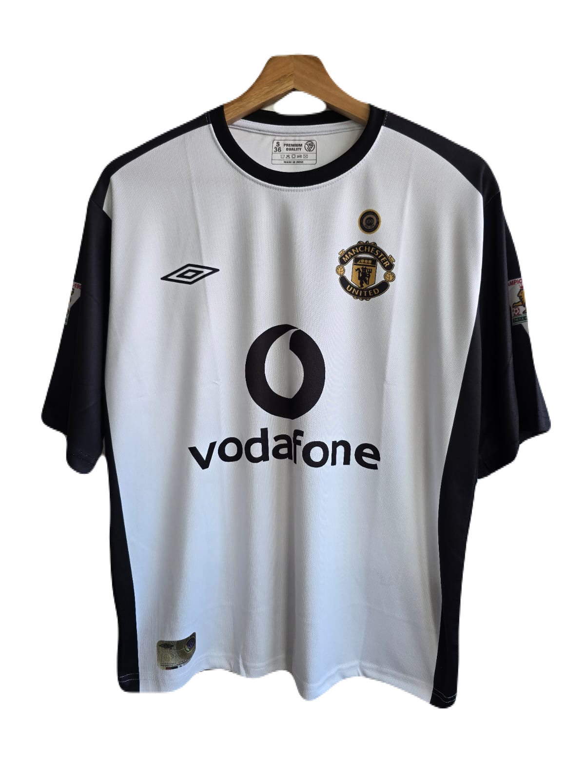 2001/02 united five sleeve beckham five sleeve P171 - ms retro store